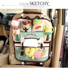 Cartoon diaper baby bag for mom, Car Seat Organizer Thermal Insulated, bolsas maternidade para bebe